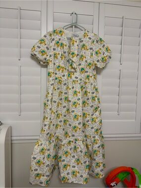Mome Dinosaur Construction Crew Nursing Dress